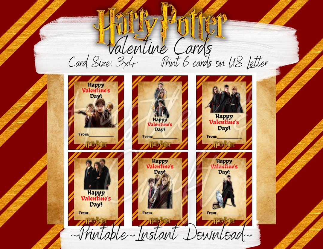 HP Valentine Cards for Kids, Kids Valentine Cards, Valentine Cards ...