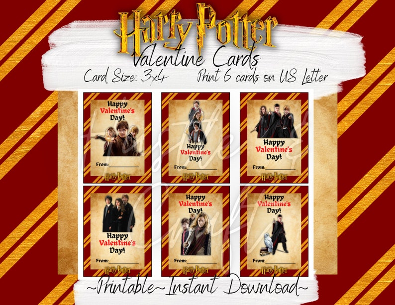 HP Valentine Cards for Kids, Kids Valentine Cards, Valentine Cards ...