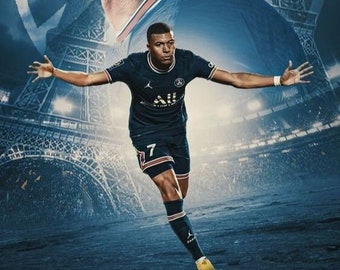 Kylian Mbappe 4K Poster 