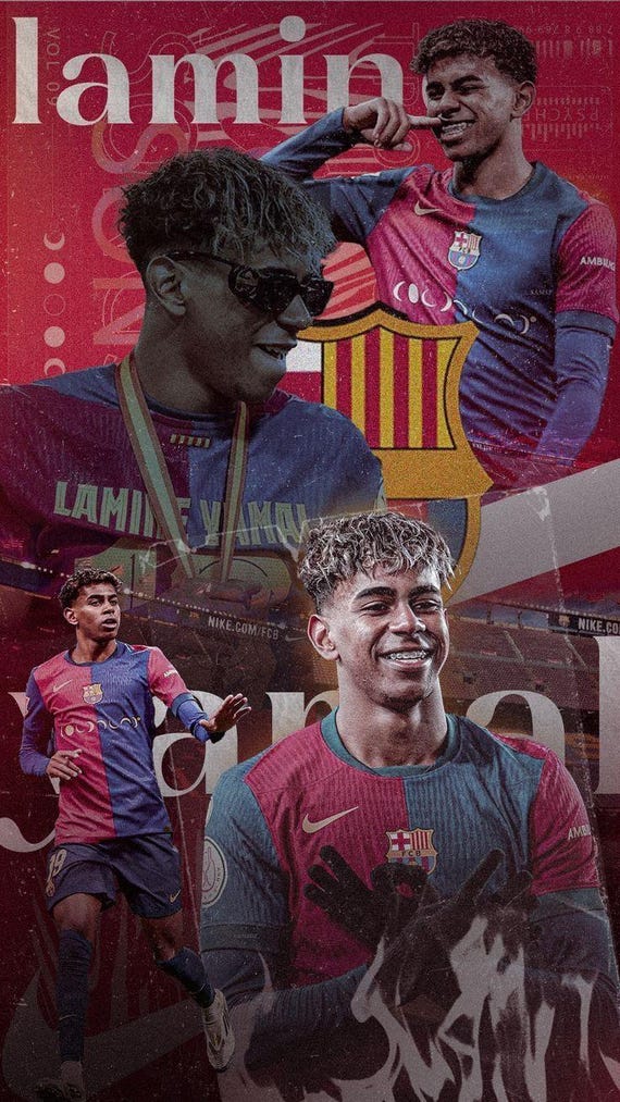 ヤマル ポスター】最高スポーツ - バルセロナ ヤマル アートポスター A2版