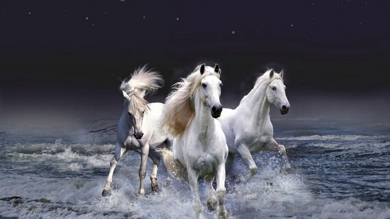 Running Horses Poster - Digital - Etsy