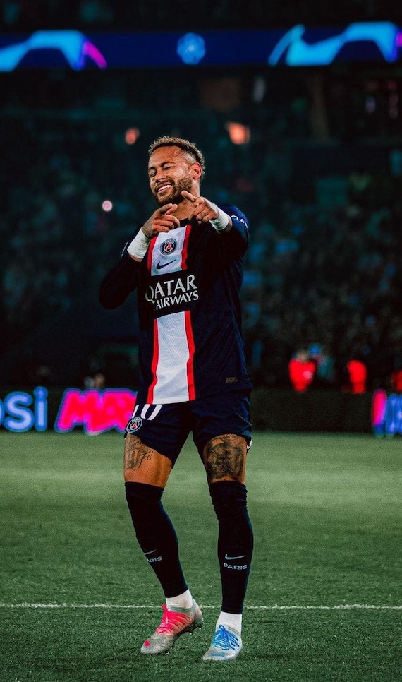Neymar PSG Poster 4K Etsy