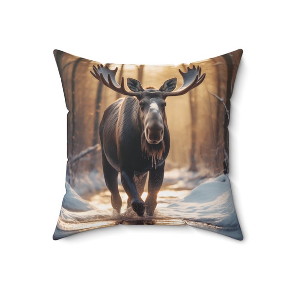 Moose Pillow Etsy Canada