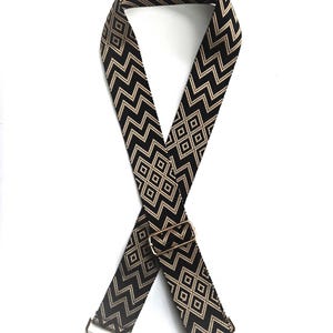Wide Patterned Purse Bag Camera Guitar Strap Great for Crossbody Up To 45" Adjustable