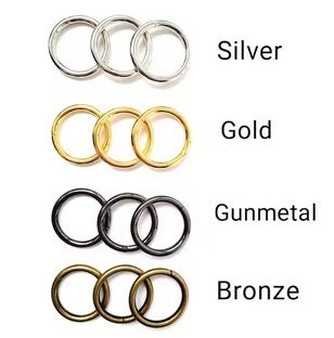 Metal Rings / Mini Rings / Sturdy Metal Mini Hoops / Craft Rings
