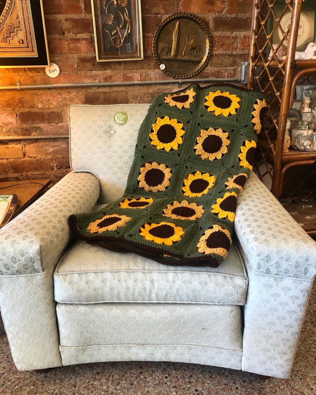 Sunflower Throw Blanket Etsy