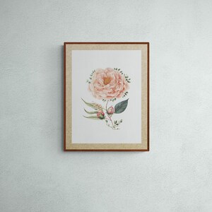 Pink Peonies Painting, Flower Still Life Painting, Peonies Wall Art, Pink Peony Print, Printable Art, Digital Print