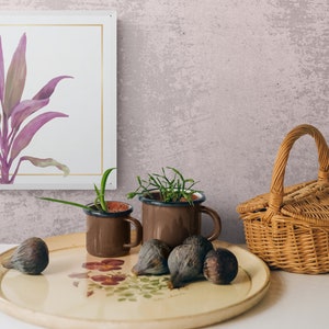 Living Room Wall Art, Home Decor Gift, Houseplant Paintings, Plant Posters, Leaf Prints