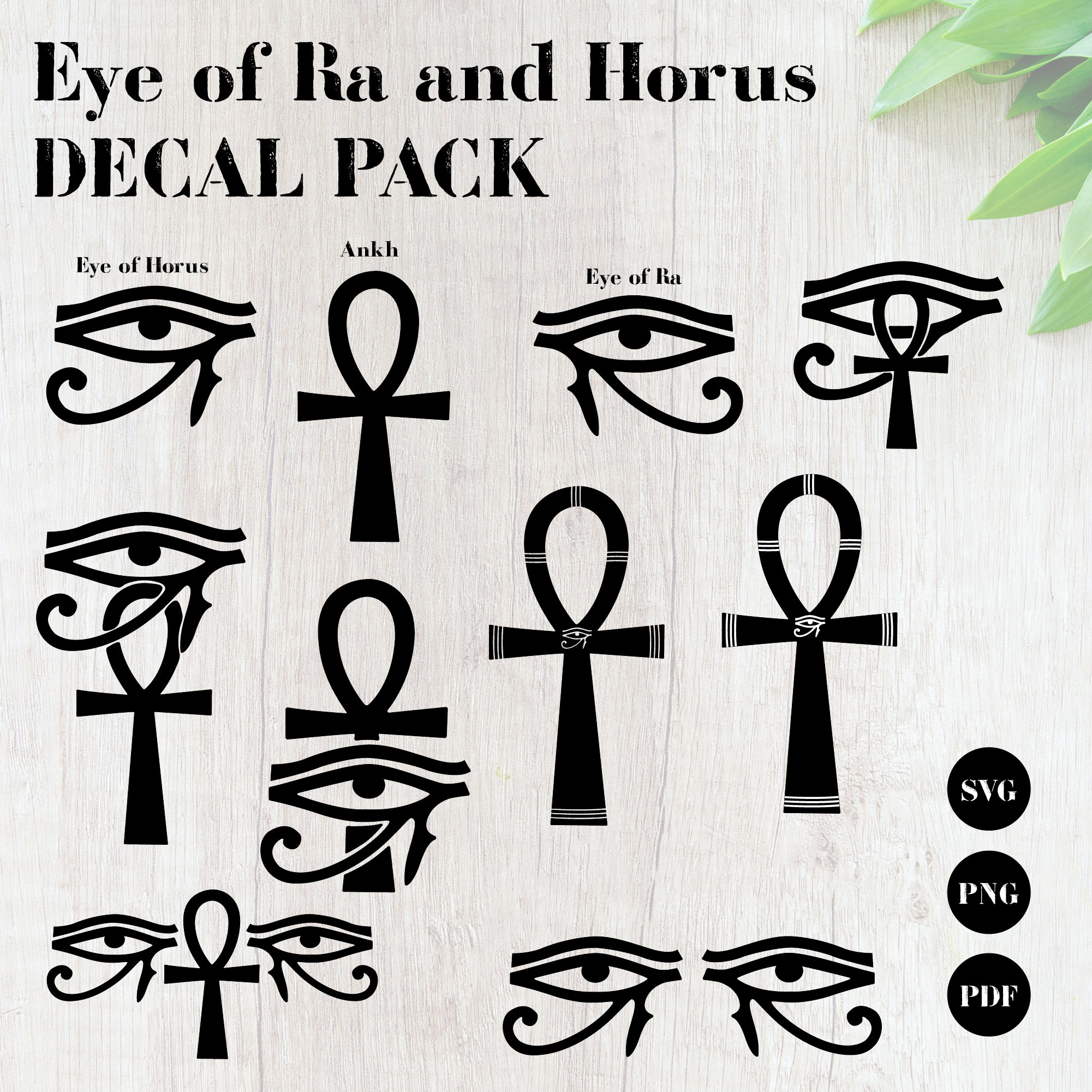 Eye Of Ra And Horus Ankh Svg Symbol Bundle Pack Hieroglyphs Vector Egypt Eye Clipart Egyptian