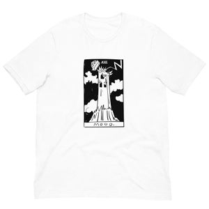 Camisa unissex MOOD, arte assustadora, camisa bruxa, presente mágico para amantes, camiseta de algodão, design engraçado, camisas legais, camiseta gráfica, carta de tarô