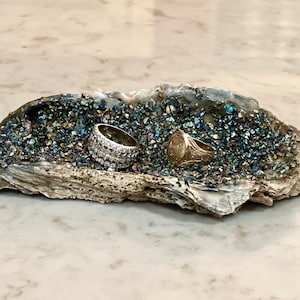 Geode Inspirierte Auster Ringschale