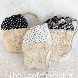 Homegrown Loofah Exfoliating Pocket: Sustainable Organic Bathing