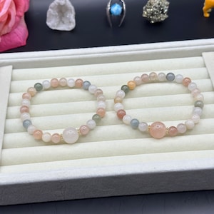 Natural Rabbit Hair Quartz Beaded Bracelet,Natural Rutilated Quartz Bracelet