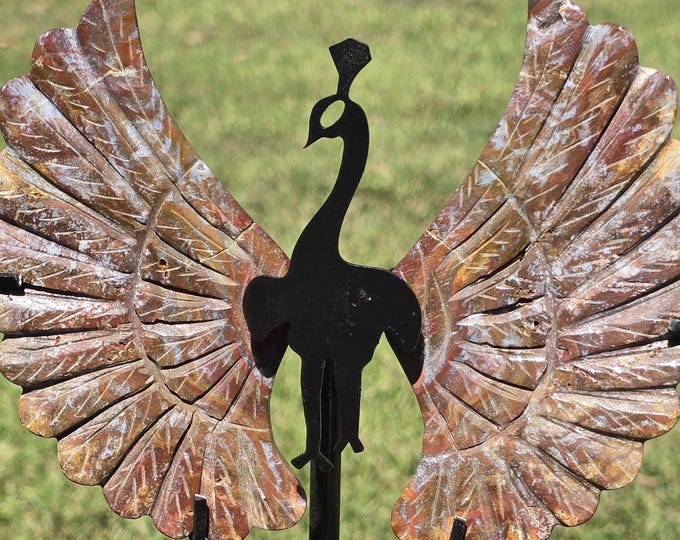 Ocean Jasper Crystal Peacock Wings