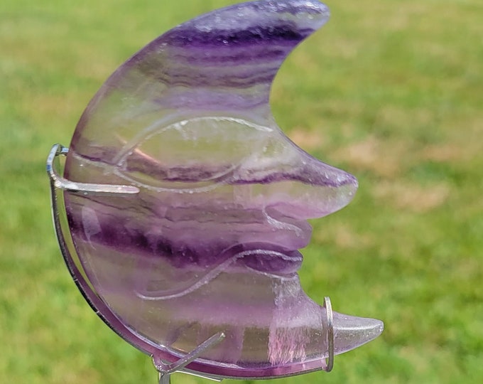 Fluorite Crystal Moon