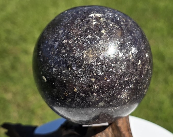 Purple Mica Lepidolite Crystal Sphere
