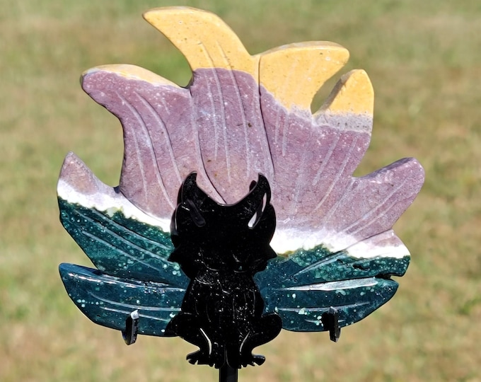 Ocean Jasper Crystal Nine-tailed Fox