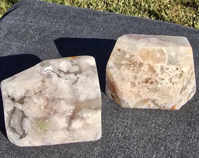 Flower Agate Crystal Freeforms