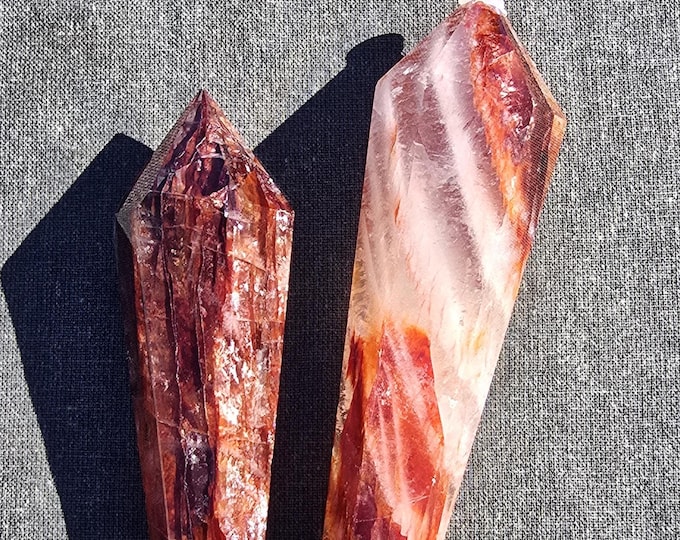 Fire Quartz Crystal Wands
