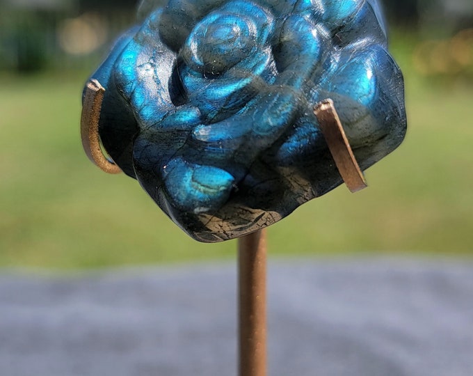 Flashy Mini Labradorite Crystal Rose