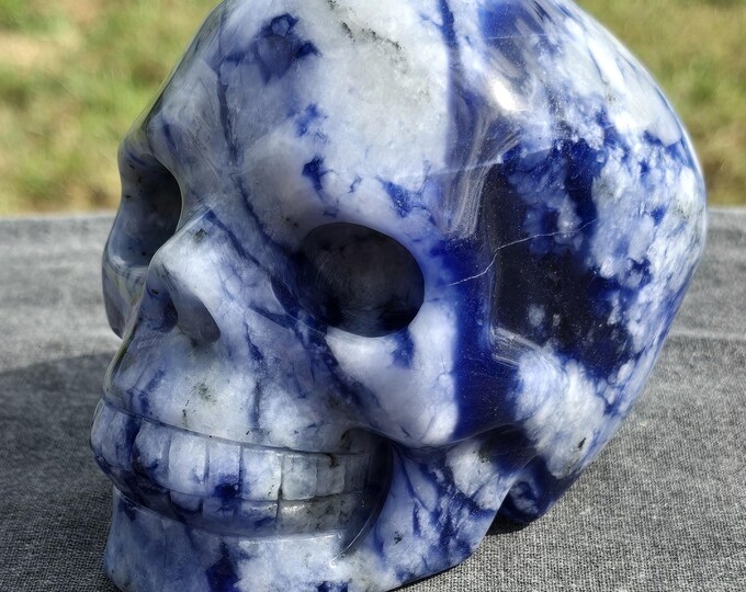 Afghanite Sodalite Crystal Skull