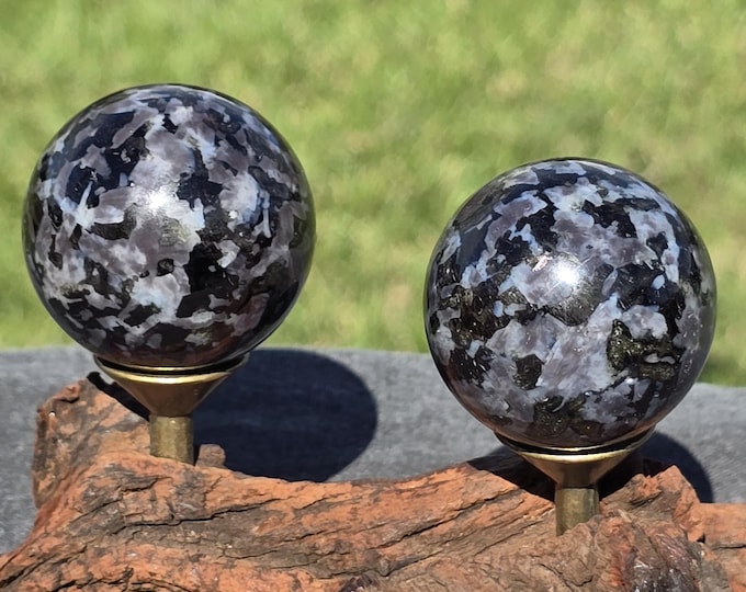 Indigo Gabbro Crystal Sphere