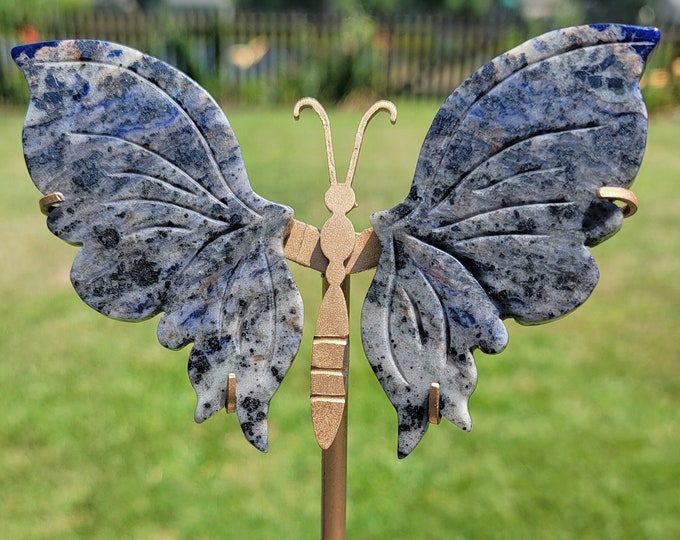 Sodalite Crystal Butterfly Wings