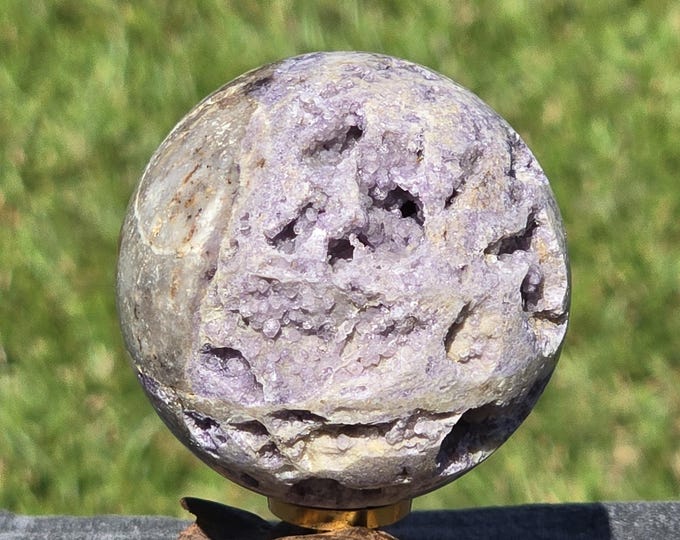Grape Agate Crystal Sphere