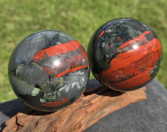 Bloodstone Jasper Crystal Sphere
