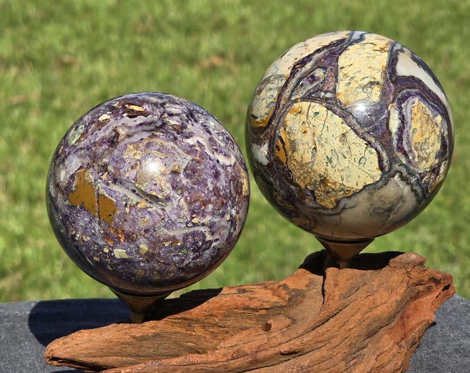 Purple Fluorite Root Crystal Sphere