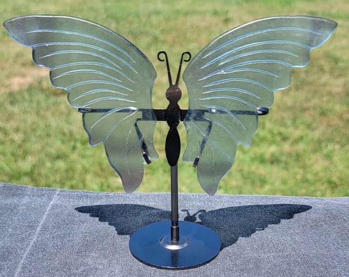 Blue Fluorite Crystal Butterfly Wings