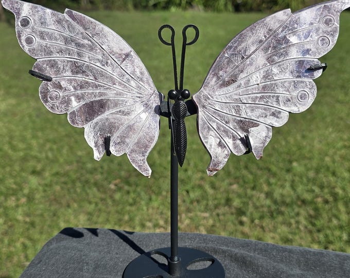 Purple Mica Crystal Butterfly Wings