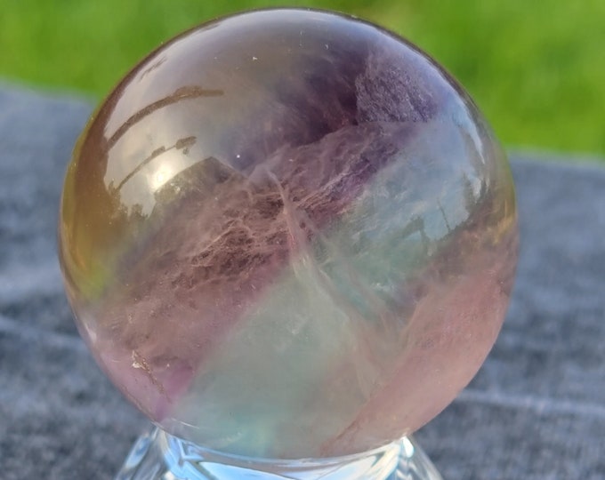 Candy Fluorite Crystal Sphere