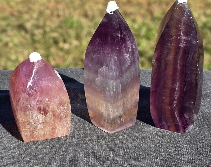 VP**Candy Fluorite Crystal Twisted Towers