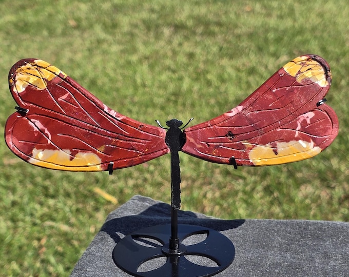 Mookaite Crystal Dragonfly Wings
