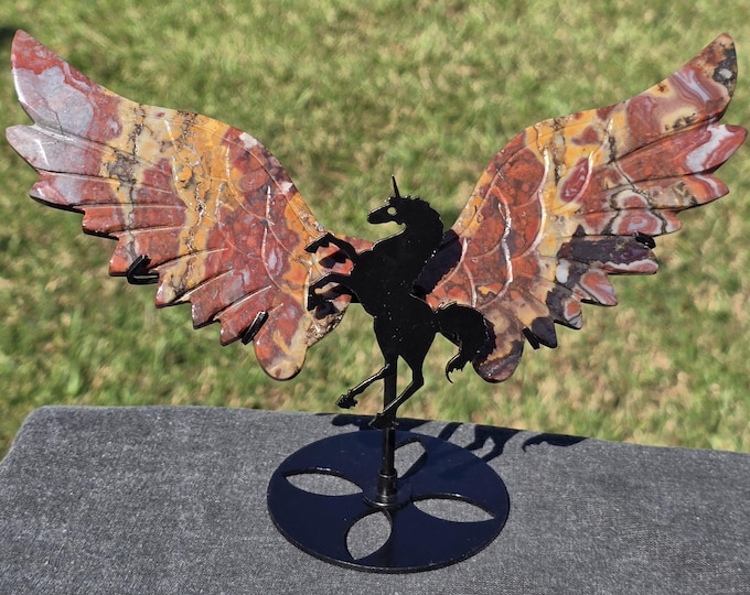 Noreena Jasper Crystal Unicorn Pegasus Wings