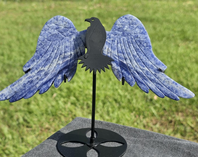 Sodalite Crystal Eagle/Hawk Bird Wings