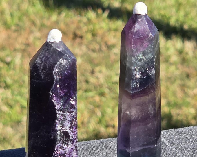 Rainbow Fluorite Crystal Towers