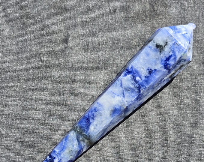 Afghanite Sodalite Crystal Wand
