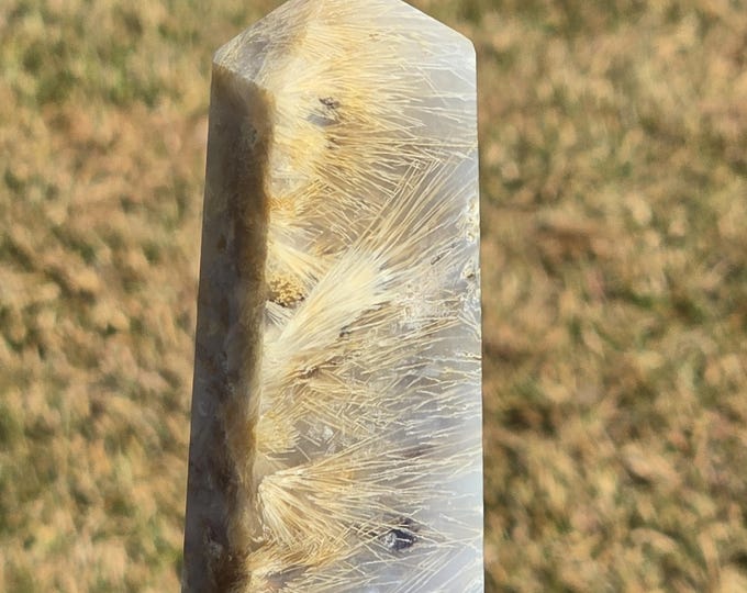 Sagenite Agate Crystal Tower