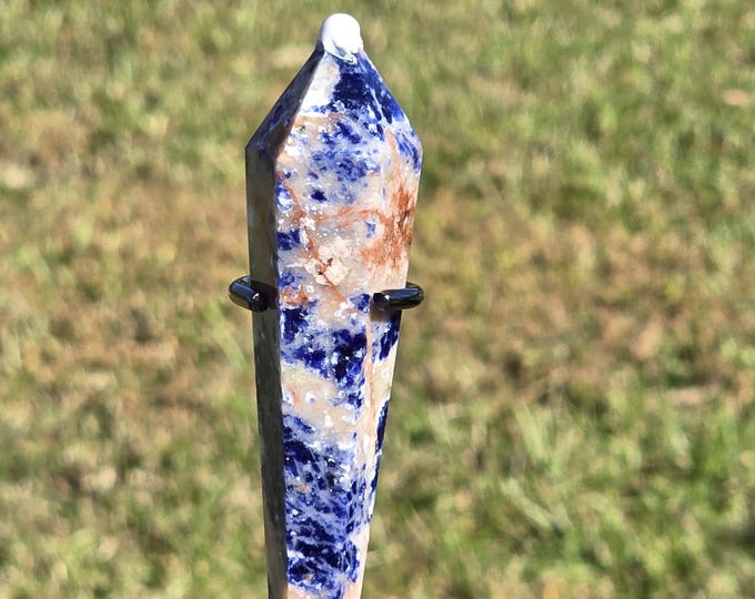 Sunset Sodalite Crystal Wand