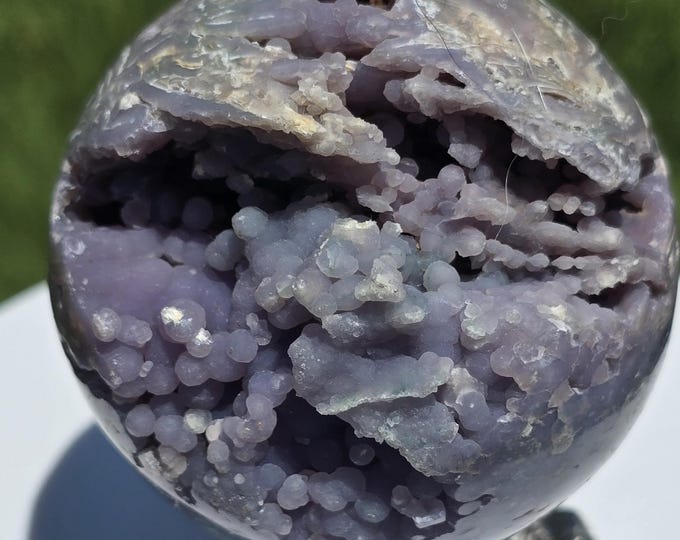 Grape Agate Crystal Sphere