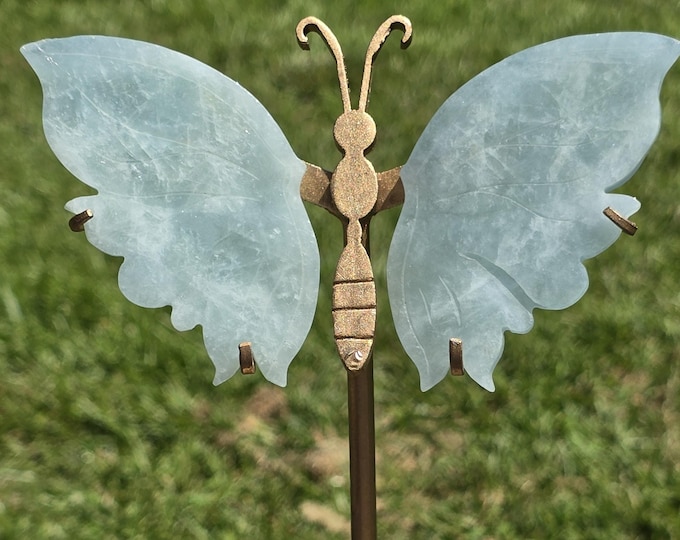 Aquamarine Crystal Butterfly Wings