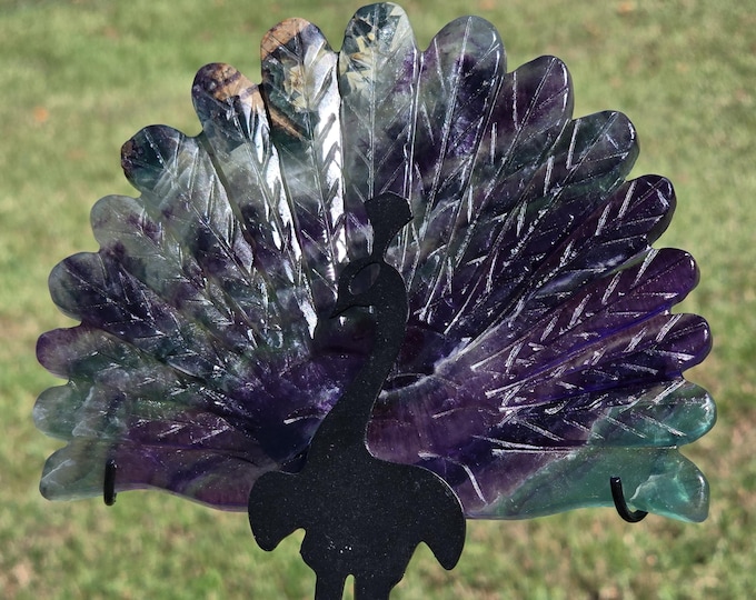 Fluorite Crystal Peacock Wings