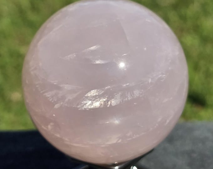 Starlight Rose Quartz Crystal Sphere
