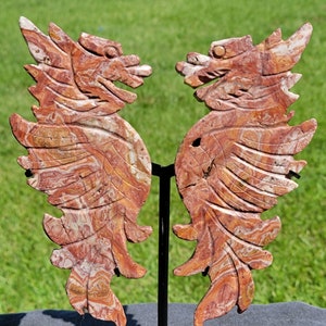 Rhyolite Crystal Double Dragons
