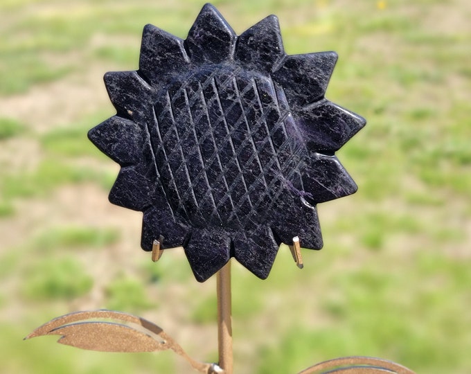 Purple Sugilite Crystal Sunflower