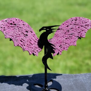 UV Reactive Honeycomb Ruby Crystal Dragon Wings