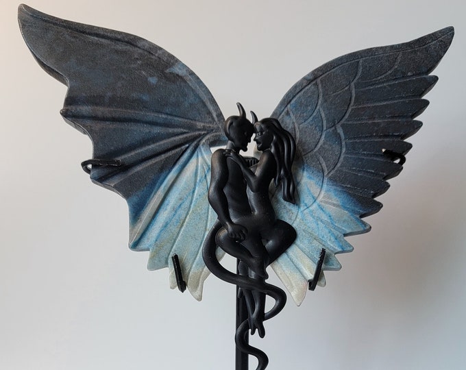 Trolleite Crystal Angel & Devil Wings