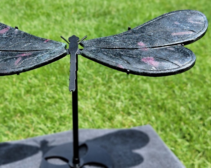 Black Ruby Zoisite Crystal Dragonfly Wings